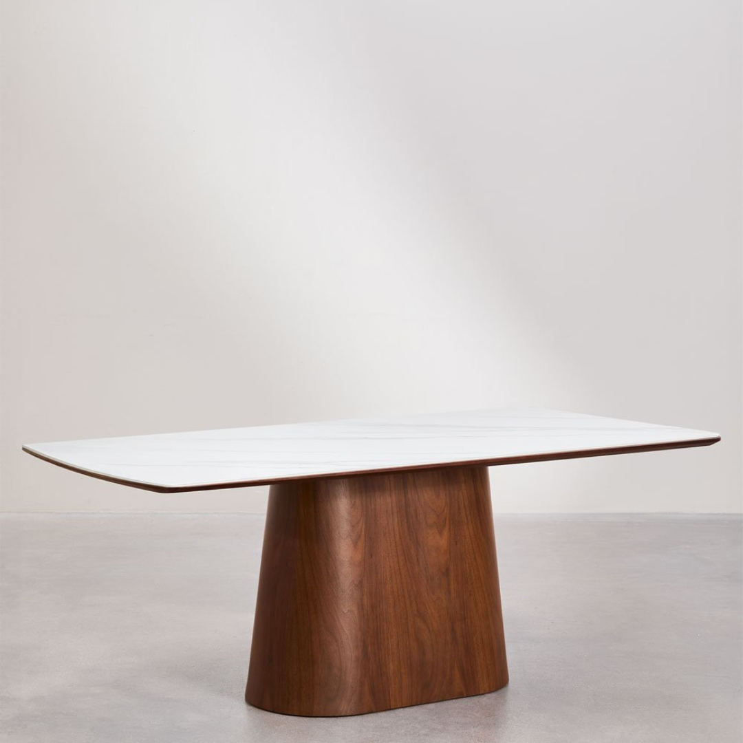 Aura Rectangular Dining Table 200x100 cm in Wood