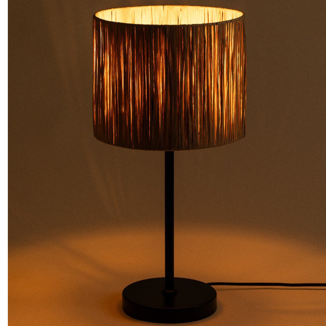 Cassandra Iron & Paper Table Lamp - E27 Socket