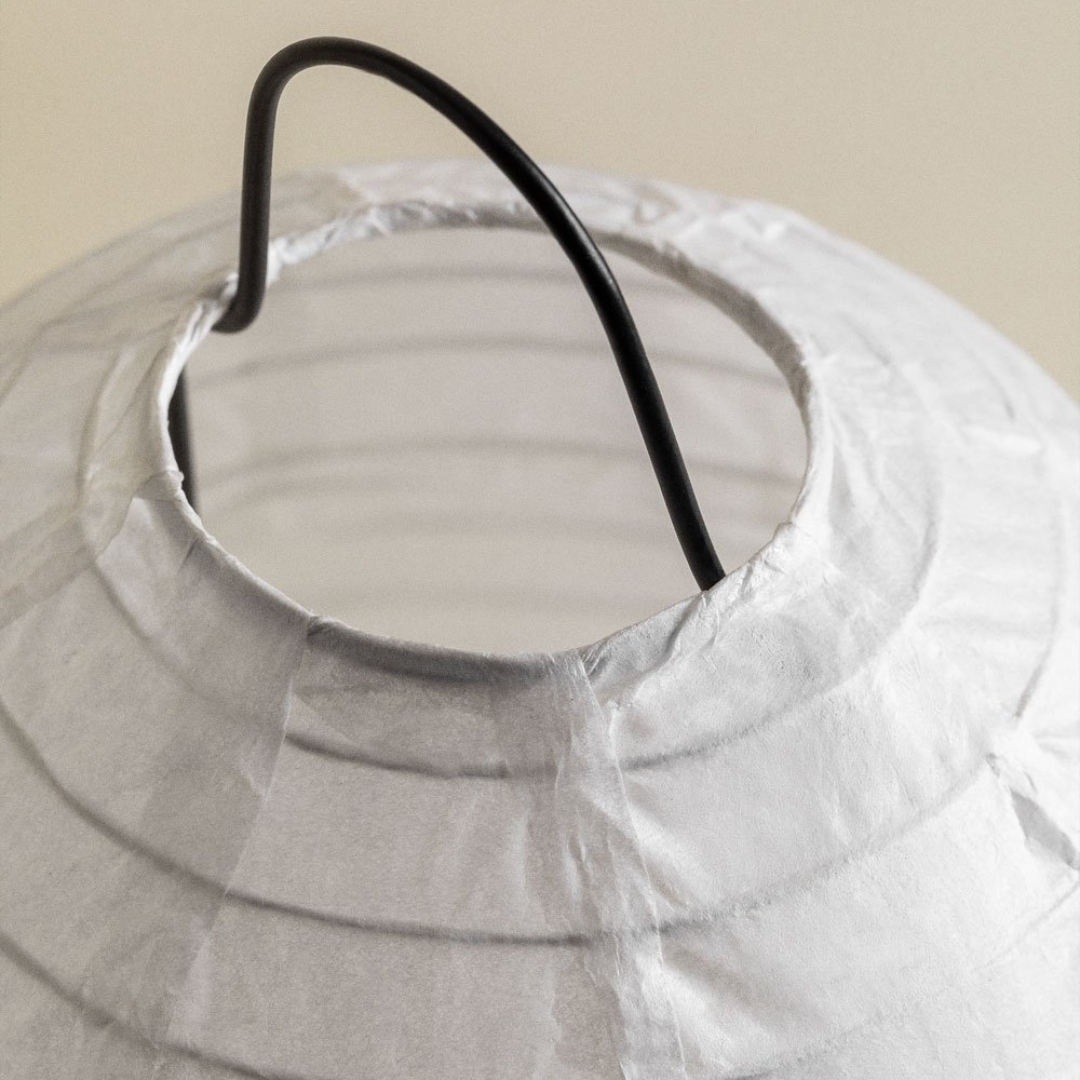 Gogian Rice Paper & Iron Table Lamp - E14 Socket