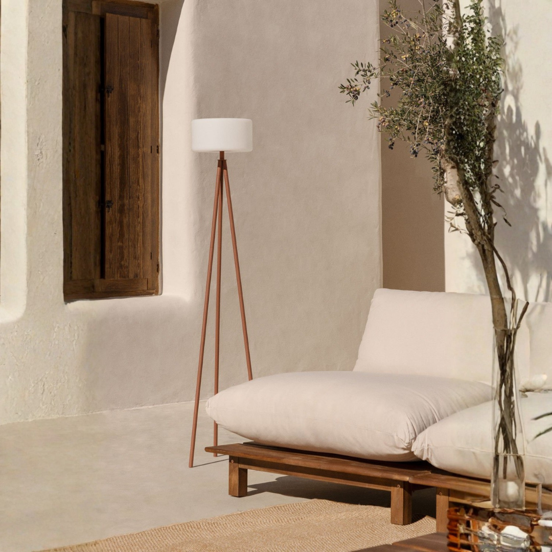 Mezina Wireless LED Outdoor Floor Lamp in Steel