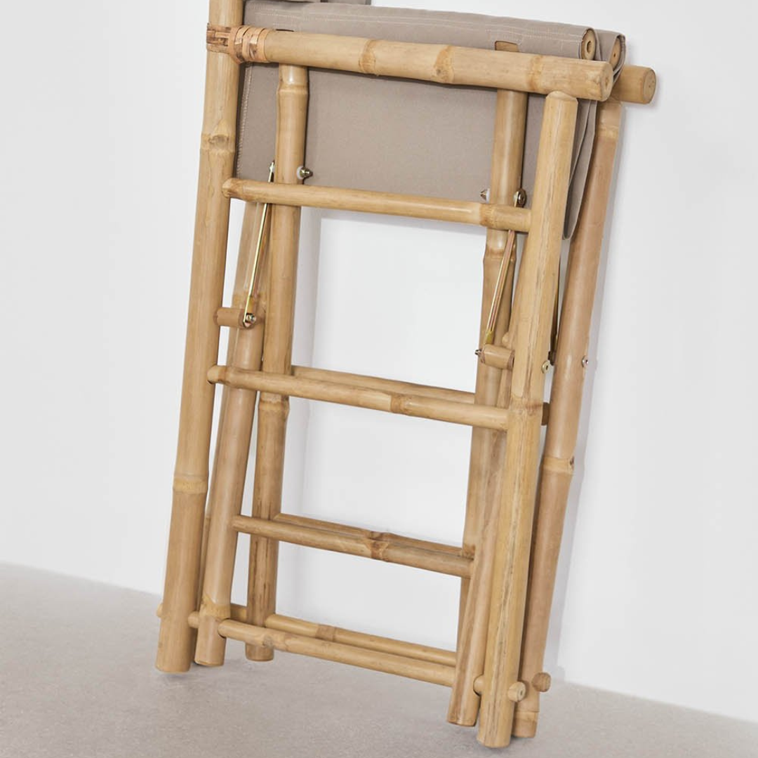 Woody Folding Bamboo Director's Chair – Stylish & Functional