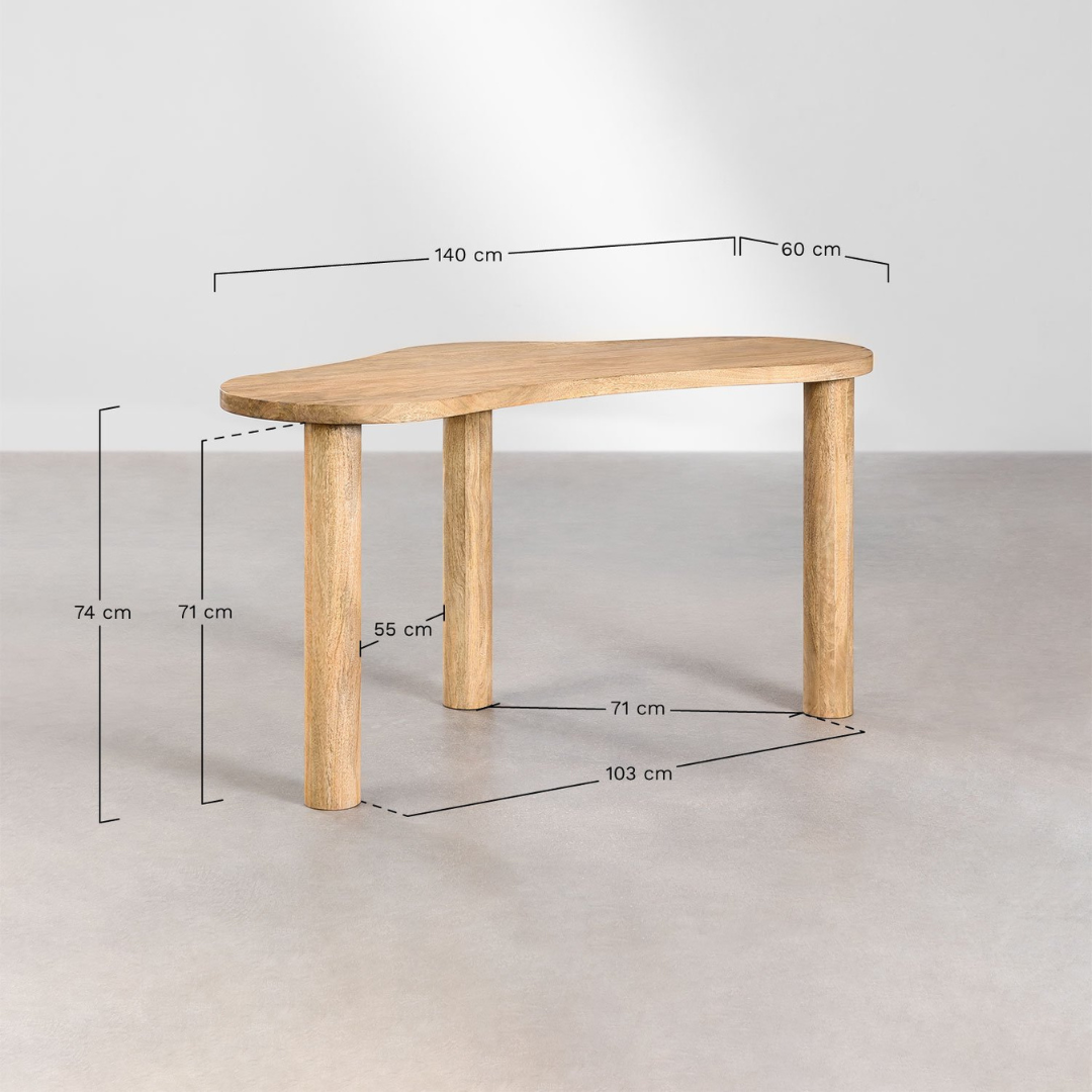Anecy Mango Wood Desk 140x60 cm – Stylish & Durable