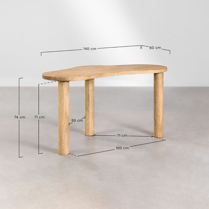 Anecy Mango Wood Desk 140x60 cm – Stylish & Durable