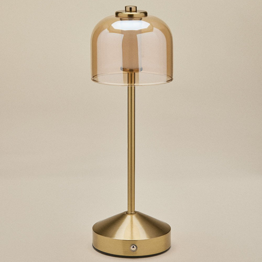 Ardela Wireless LED Table Lamp in Iron and Glass