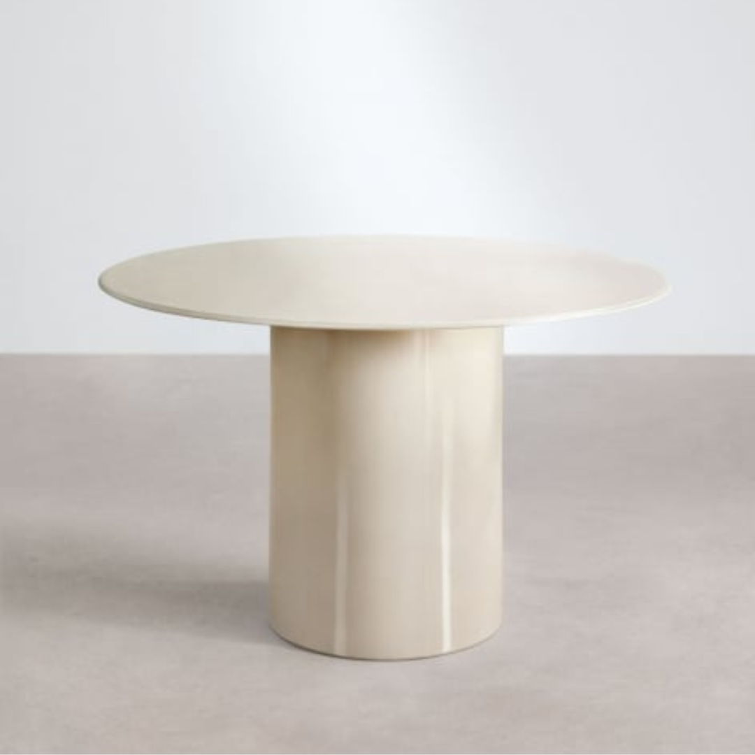Asgri Oval Dining Table 220x110 cm – Tempered Glass & MDF