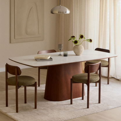 Aura Rectangular Dining Table 200x100 cm in Wood
