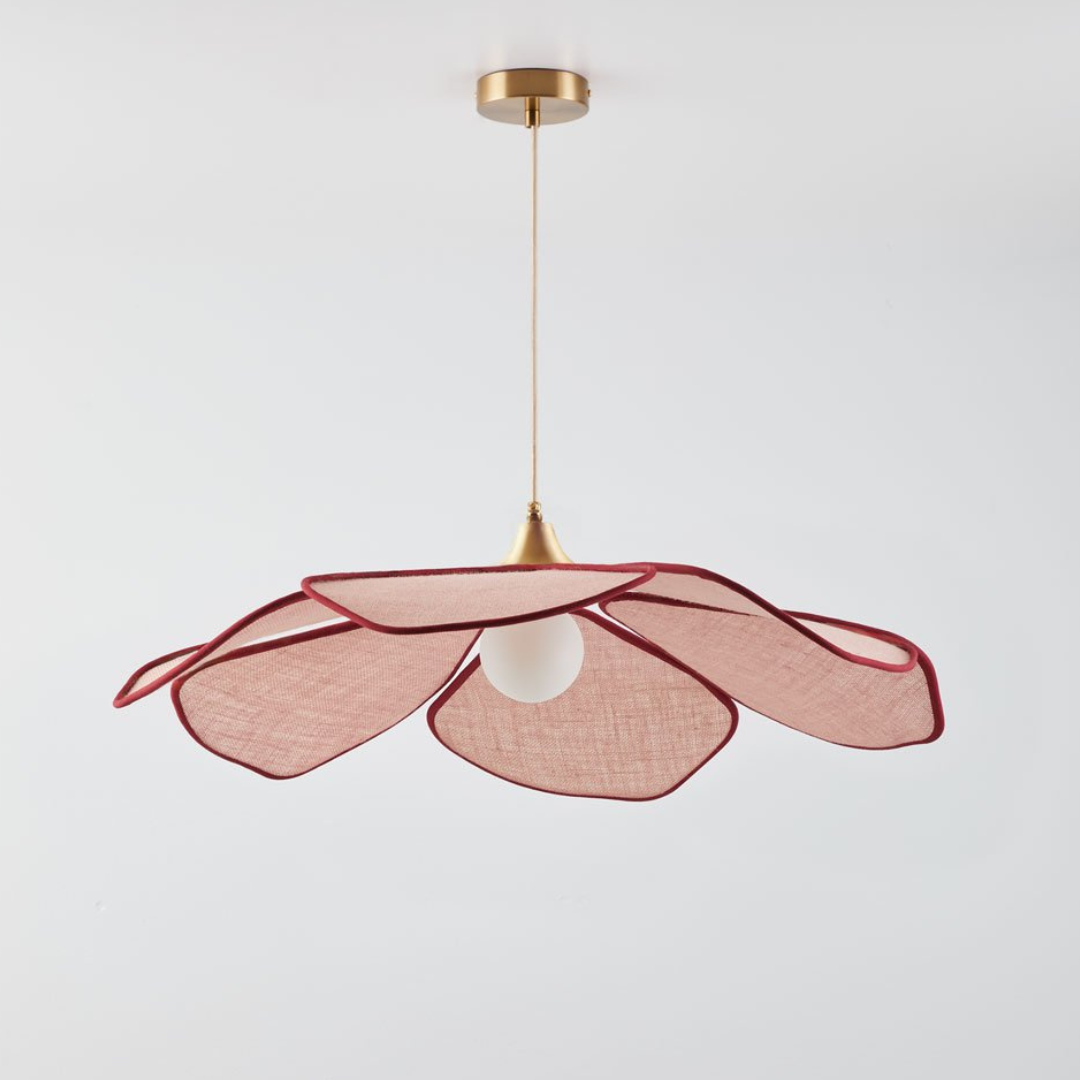 Benavid Ceiling Lamp Ø75 cm Linen Pendant Light