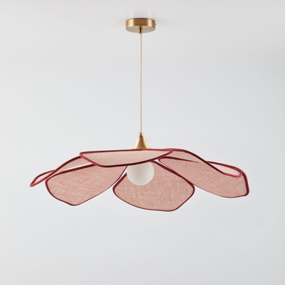 Benavid Ceiling Lamp Ø75 cm Linen Pendant Light