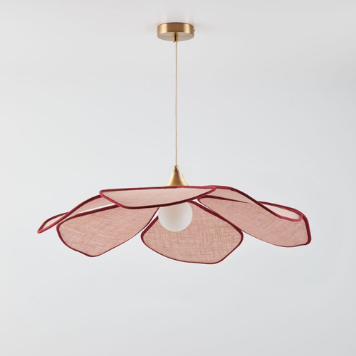Benavid Ceiling Lamp Ø75 cm Linen Pendant Light