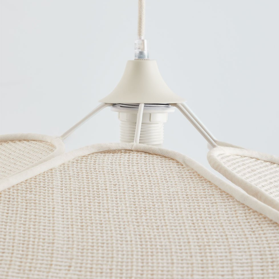 Benavid Ceiling Lamp Ø75 cm Linen Pendant Light