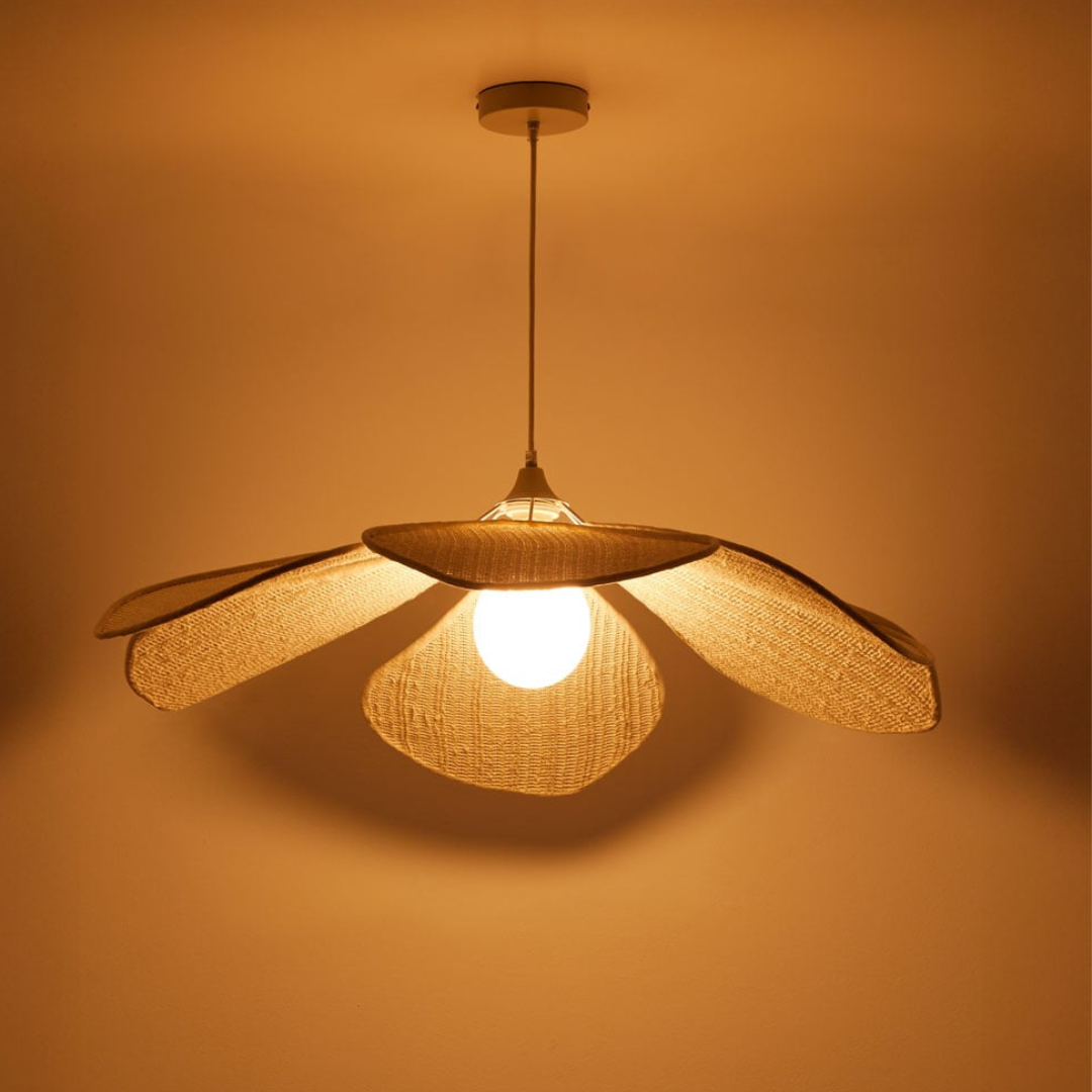 Benavid Ceiling Lamp Ø75 cm Linen Pendant Light