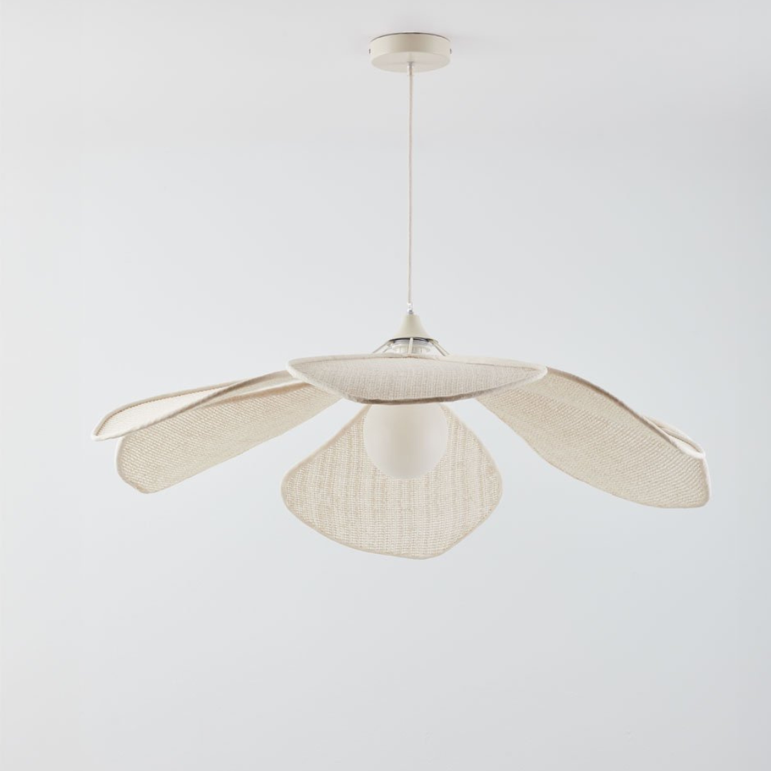 Benavid Ceiling Lamp Ø75 cm Linen Pendant Light