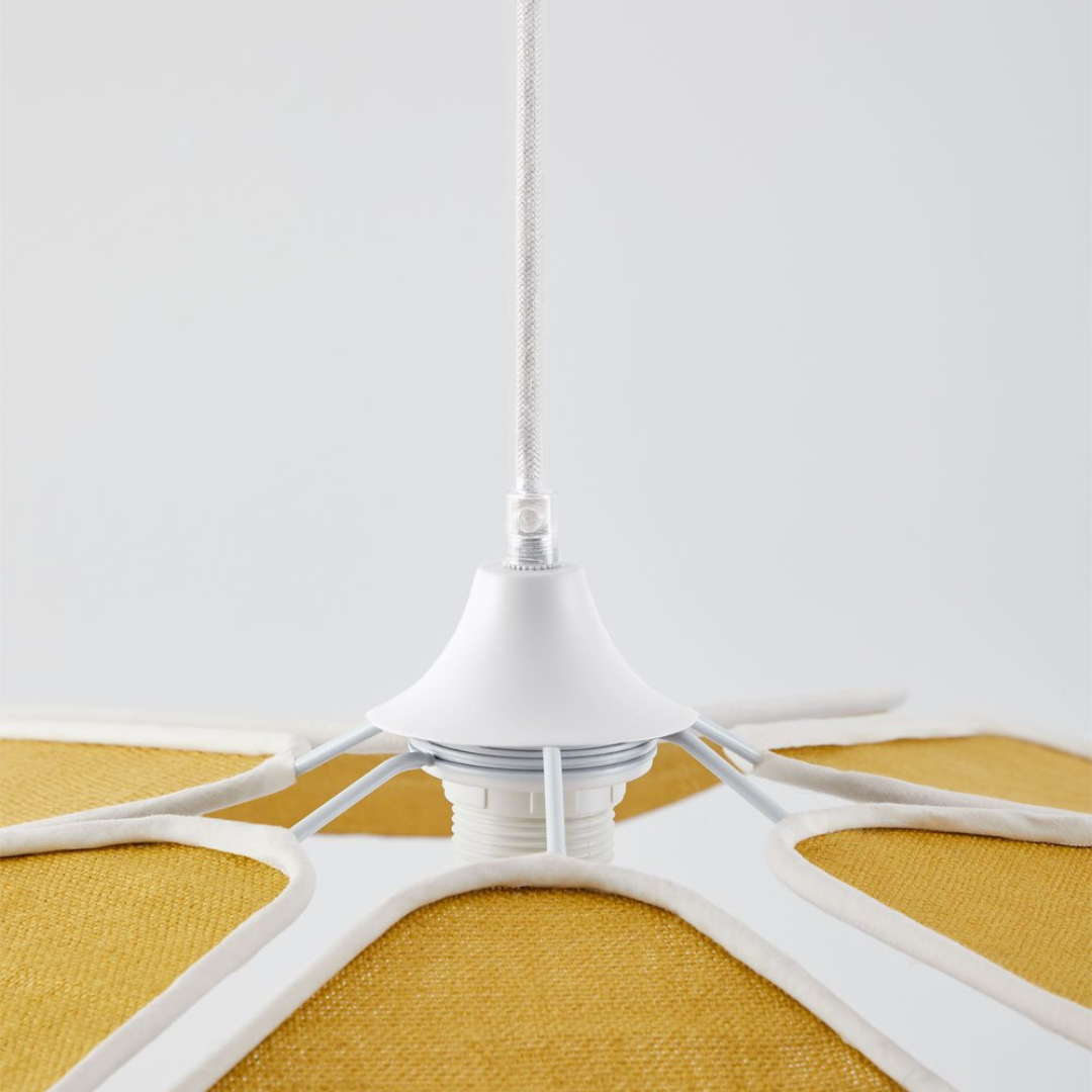 Benavid Ceiling Lamp Ø75 cm Linen Pendant Light