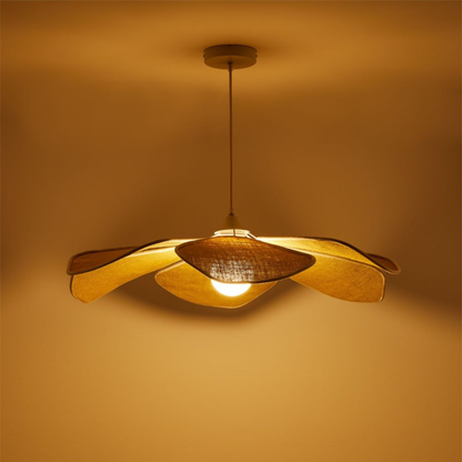 Benavid Ceiling Lamp Ø75 cm Linen Pendant Light