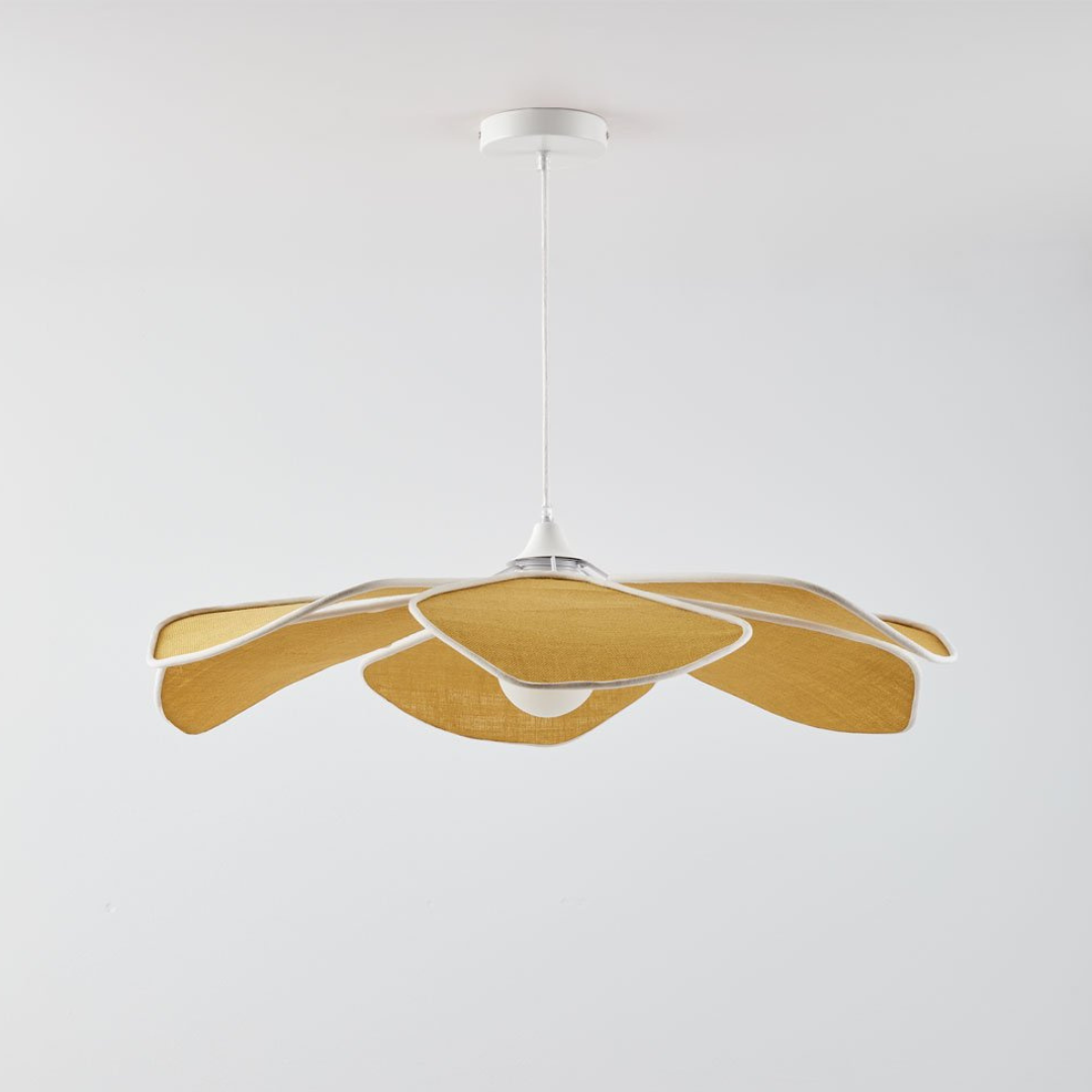 Benavid Ceiling Lamp Ø75 cm Linen Pendant Light