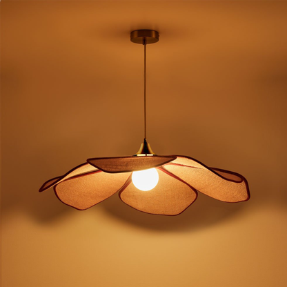 Benavid Ceiling Lamp Ø75 cm Linen Pendant Light