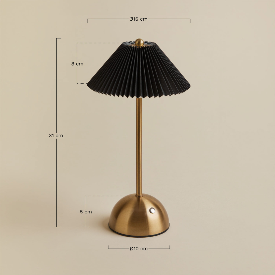 Berila Wireless LED Outdoor Table Lamp in Iron