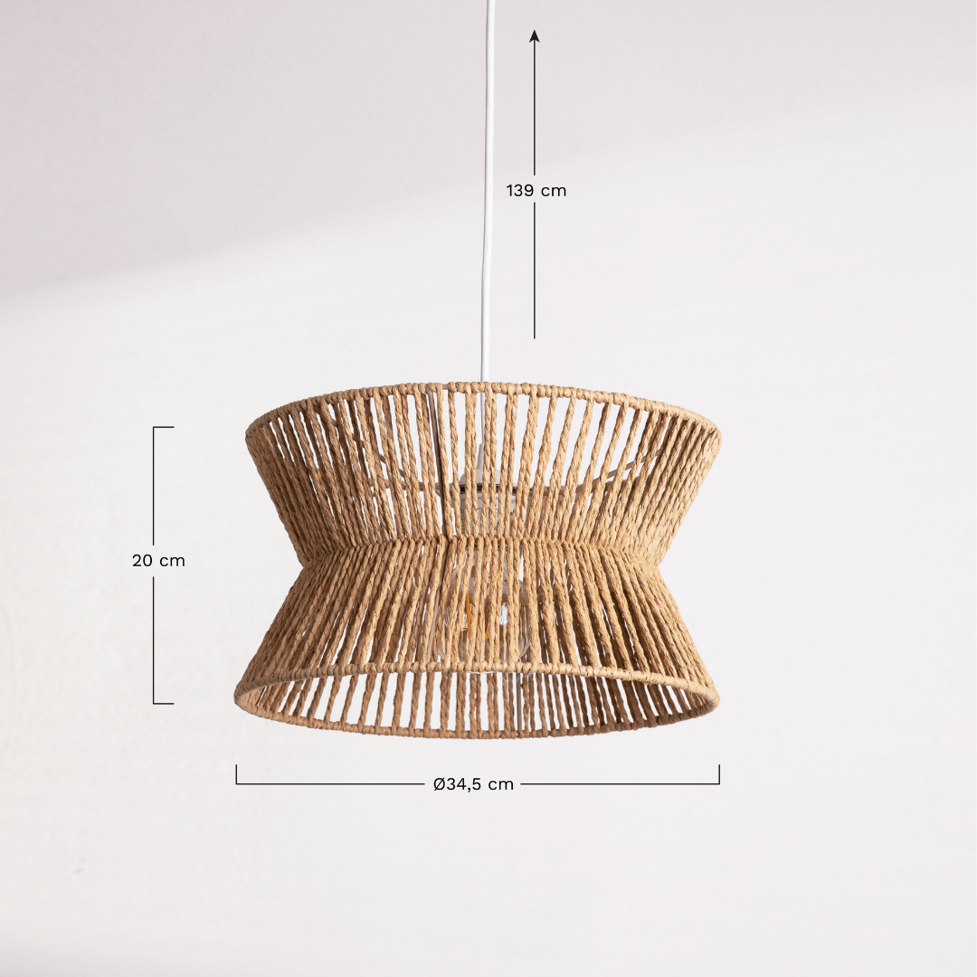 Bonny Braided Paper Hanging Ceiling Lamp - E27