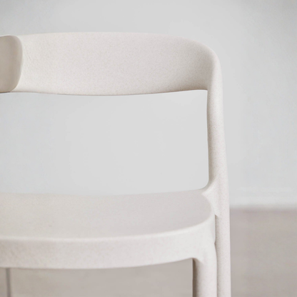Brenza Stackable High Stool - Polypropylene, Graphite Gray