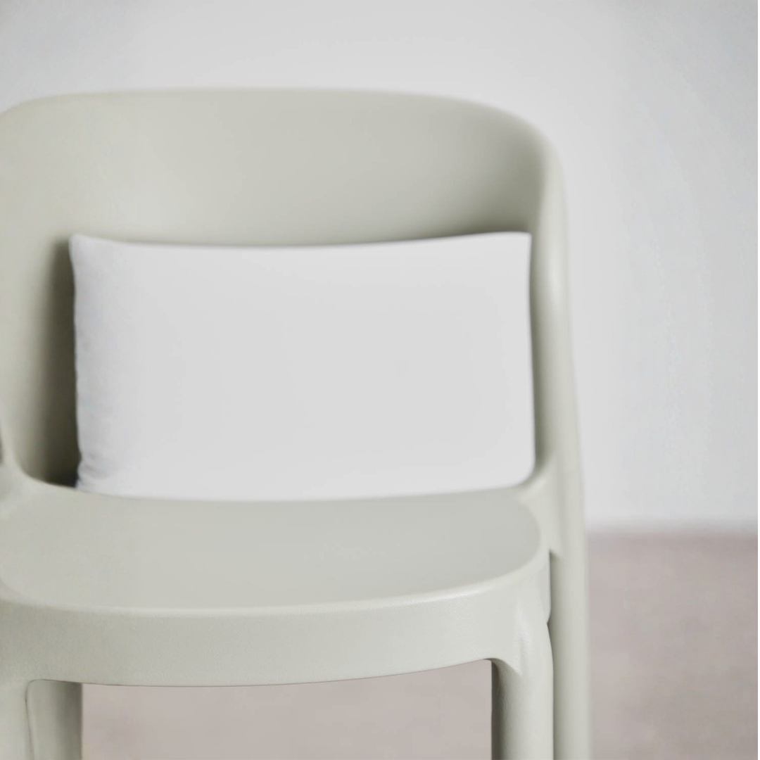Brenza Stackable High Stool - Polypropylene, Graphite Gray