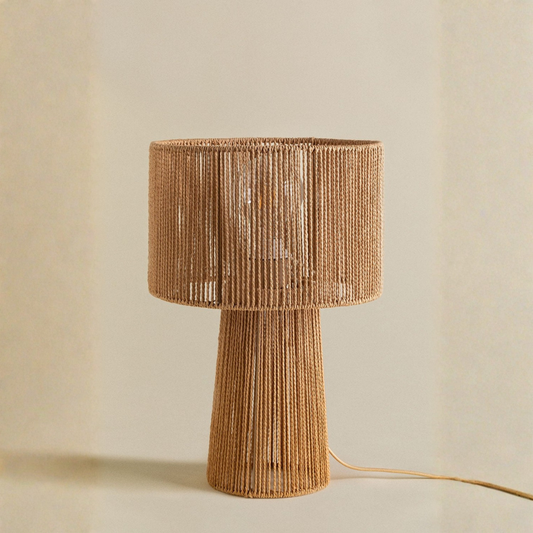 Carisa Braided Paper Table Lamp - E27 Socket