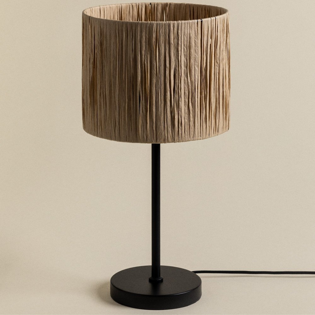 Cassandra Iron & Paper Table Lamp - E27 Socket