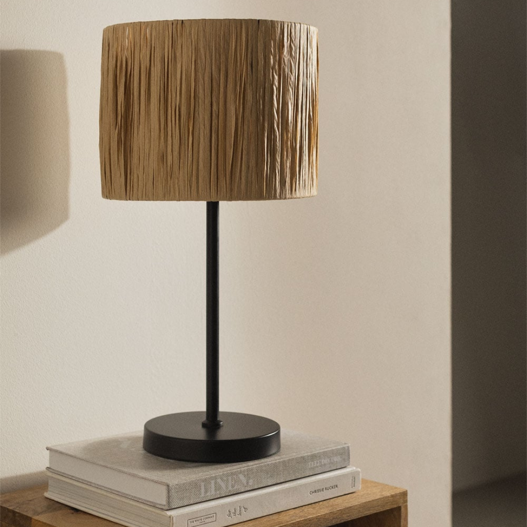 Cassandra Iron & Paper Table Lamp - E27 Socket