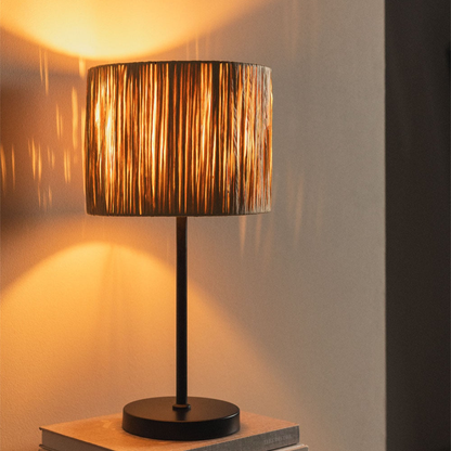 Cassandra Iron & Paper Table Lamp - E27 Socket