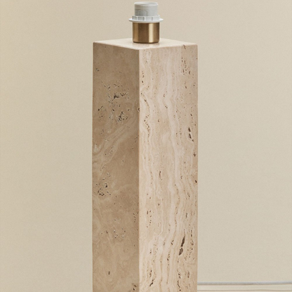 Davise Travertine Table Lamp Base - E27 Socket