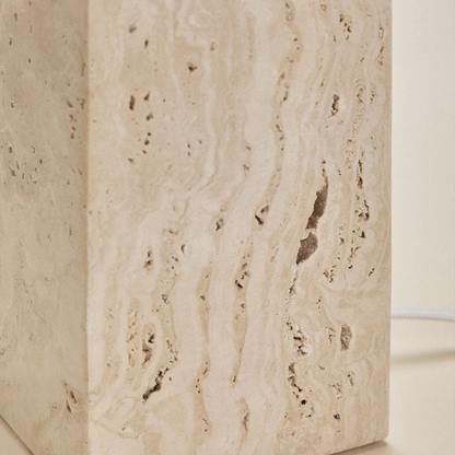 Davise Travertine Table Lamp Base - E27 Socket