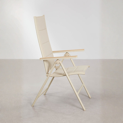 Elide Reclining & Folding Garden Chair with Aluminum Armrests