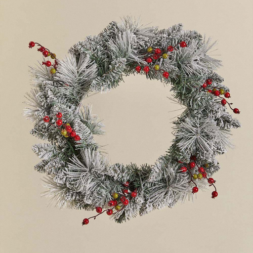Gaela 60cm Christmas Wreath with LED Lights