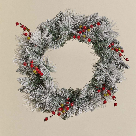Gaela 60cm Christmas Wreath with LED Lights