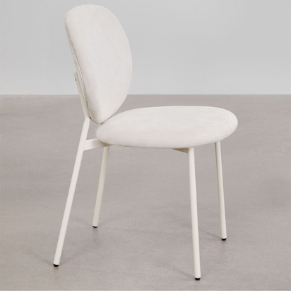 Gloriel Upholstered Stackable Dining Chair with Iron Frame