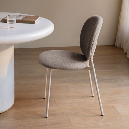 Gloriel Upholstered Stackable Dining Chair with Iron Frame