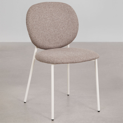 Gloriel Upholstered Stackable Dining Chair with Iron Frame