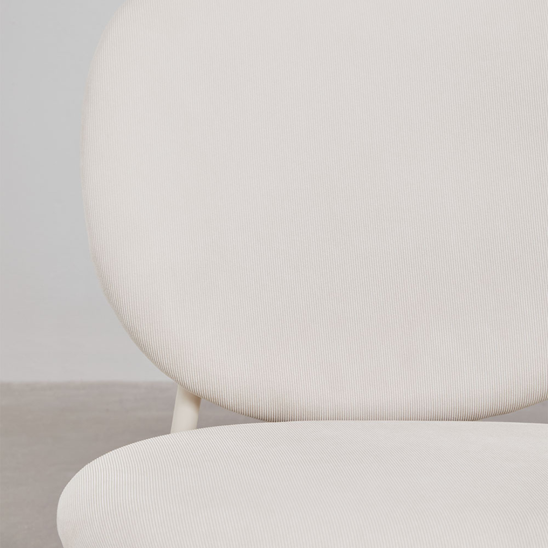 Gloriel Upholstered Stackable Dining Chair with Iron Frame