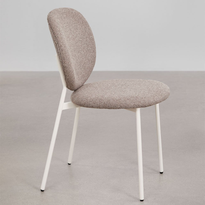 Gloriel Upholstered Stackable Dining Chair with Iron Frame