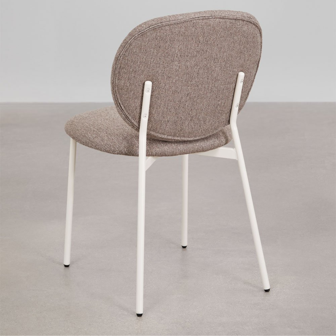 Gloriel Upholstered Stackable Dining Chair with Iron Frame
