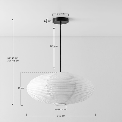 Gogian Rice Paper Hanging Ceiling Lamp - E27