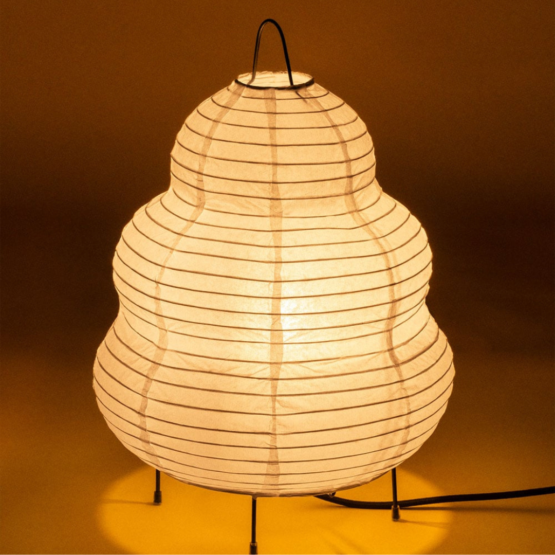 Gogian Rice Paper & Iron Table Lamp - E14 Socket