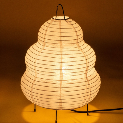 Gogian Rice Paper & Iron Table Lamp - E14 Socket