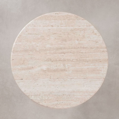Grosseto Round Dining Table Ø120 cm in Natural Travertine Stone