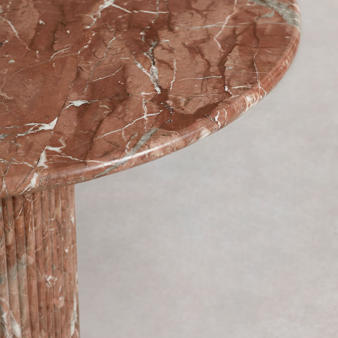Grosseto Round Dining Table Ø120 cm in Natural Travertine Stone