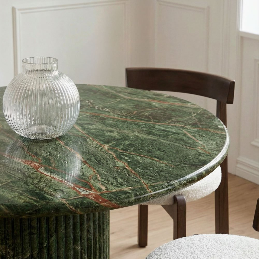Grosseto Round Dining Table Ø120 cm in Natural Travertine Stone
