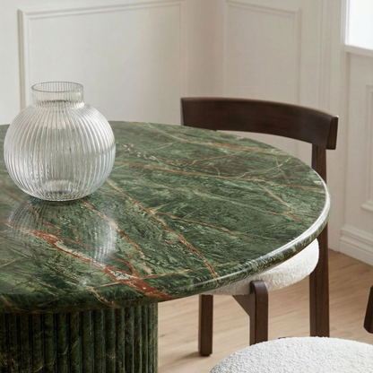 Grosseto Round Dining Table Ø120 cm in Natural Travertine Stone