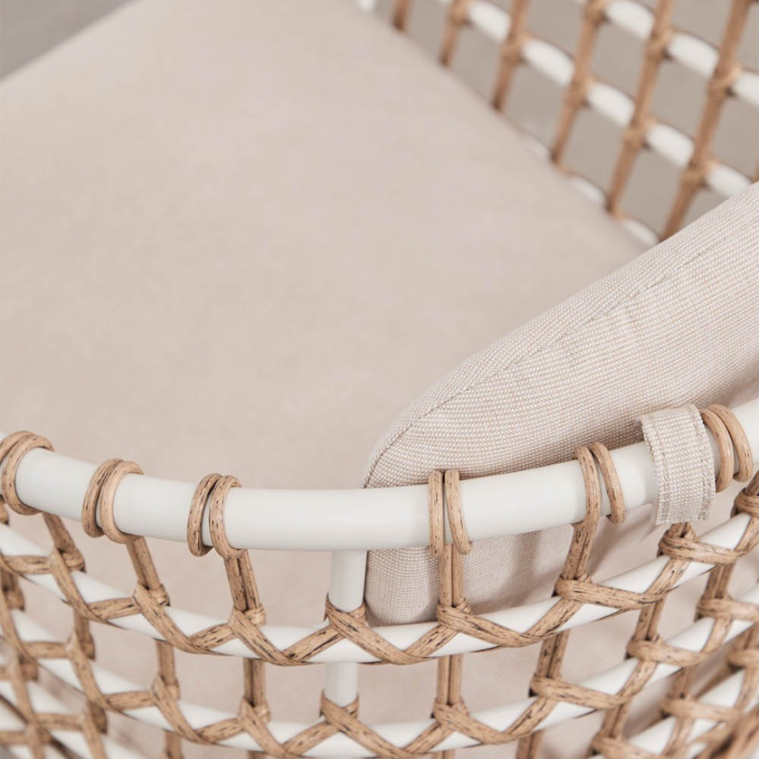 Isaran Garden Chair with Armrests in Aluminum & Synthetic Wicker
