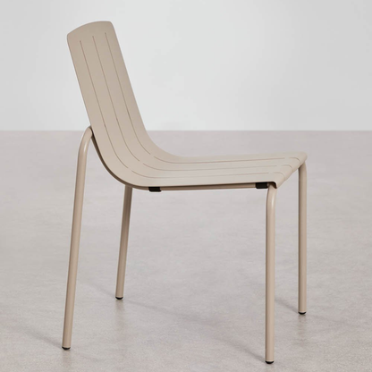 Isoria Stackable Steel Dining Chair – Matte Mocha Brown