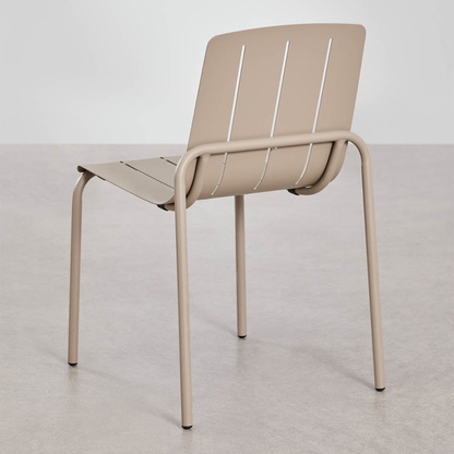 Isoria Stackable Steel Garden Chair – Mocha Brown