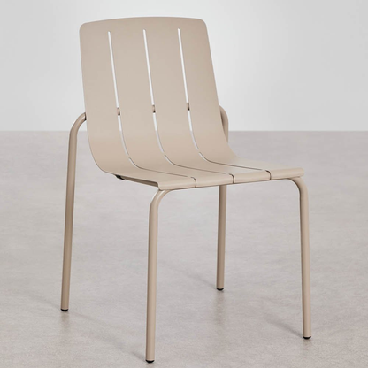Isoria Stackable Steel Garden Chair – Mocha Brown
